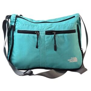 The North Face Teal Blue Crossbody Shoulder Bag Purse